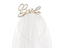 Product image of პატარძლის ფატა ოქროსფერი აბადოკით bride
