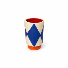 Product image of ყავის ჭიქა ლურჯი რომბები