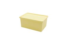 Product image of Macaron Series Desktop Storage Organizer with Lid (S) (Yellow) სათავსო ყუთი