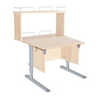 Product image of სამეცადინო მაგიდა 'ერგო' 75 C უკანა ორ იარუსიანი თაროთი