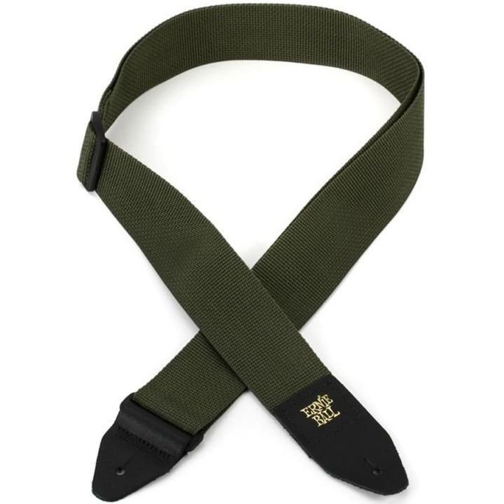 ernie-ball-olive-polypro-guitar-strap-gitaris-qamari