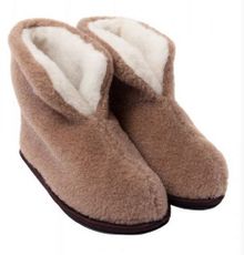 Product image of ოთახის ჩუსტი Chuni CAMEL აქლემის ნატურალური ბეწვი ყავისფერი