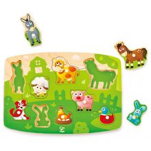 Product image of Hape FARMYARD PEG PUZZLE ხის ფაზლი