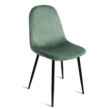 Product image of სკამი CHARLTON VELVET CACTUS BLACK LEG 44x53x87 სმ