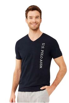 Product image of U.S. Polo Assn. 18466 კაცის მაისური V ყელით (ლურჯი)