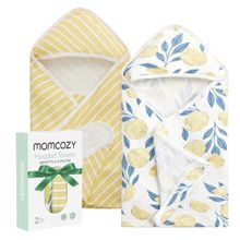 Product image of Momcozy ბავშვის კაპიუშონიანი პირსახოცი 2 ცალი