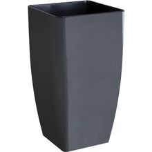Product image of ALEANA KVADRO 16x16x30სმ შავი ქოთანი პლასტმასი