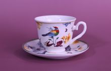 Product image of ჭიქა ფაიფურის - ჩიტების გამოსახულებით 220 მლ