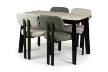 Product image of COMFORT ROOM გრანიტის მაგიდა თეთრი 120*70-ზე და 4 სკამი
