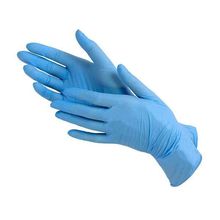Product image of ერთჯერადი ხელთათმანები ლურჯი M 100 ცალი