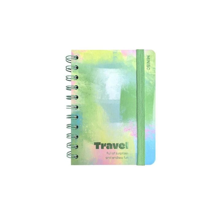 pastel-series-a5-wire-bound-book-with-band-green-100gv-bloknoti
