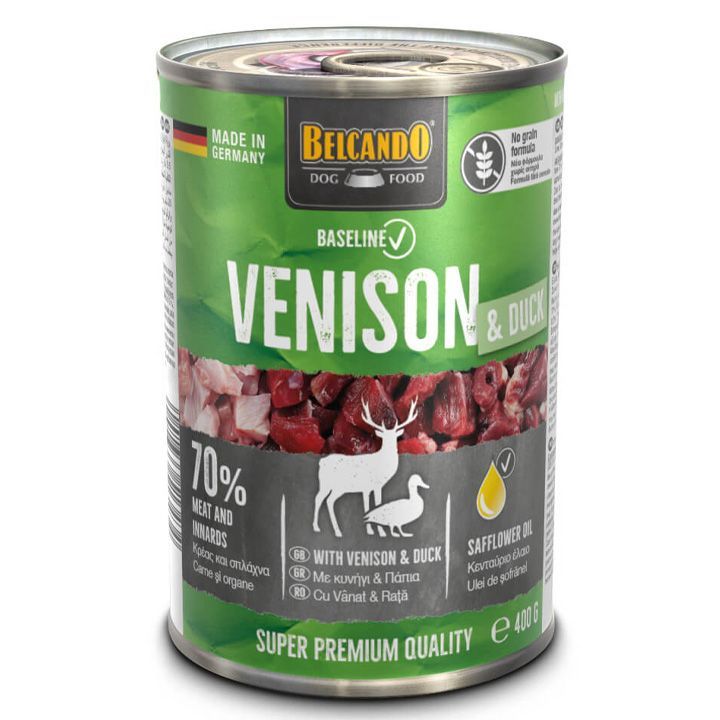 belcando-baseline-venison-duck-400gr-dzaghlis-sveli-sakvebi