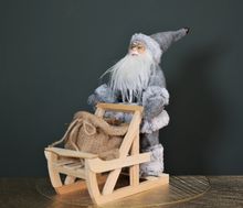 Product image of სანტა კლაუსი 30 სმ ხურჯინით/სათავსოთი (საახალწლო)