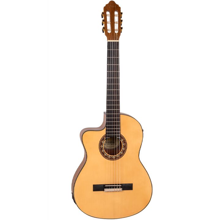 valencia-vc304cel-classical-guitar-left-handed-natural-cutaway-electric-acoustic-eleqtro-klasikuri-gitara