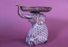 Product image of სპილოს დეკორ ფიგურა სადგამით 19*20სმ