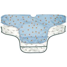 Product image of LASSIG Long Sleeve Bib 2 pcs Happy Rascals Smile ბავშვის წინსაფარი