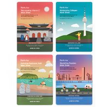Product image of FARMSTAY TRIP TO KOREA MASK 12 COMBO PACK (COLLAGEN, HYALURONIC ACID, VITAMIN, PEPTIDE) სახის ნიღაბი