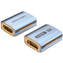 Product image of VENTION AIUH0 HDMI-A Female to Female 8K Adapter Gray Aluminum Alloy Type