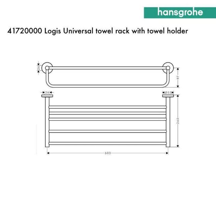 pirsakhotsebis-taro-logis-universal-towel-rack-with-towel-holder-chrome-41720000-photo-2