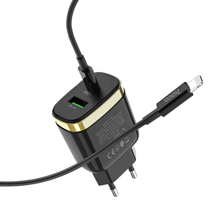 hoco-c79a-zeus-pdqc30-charger-settype-c-to-lightningeu-black-photo-3