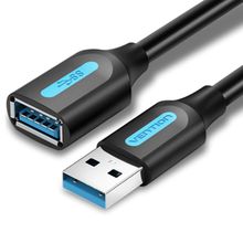 Product image of VENTION CBIBG USB 2.0 A Male to A Female Extension Cable 1.5M black PVC Type