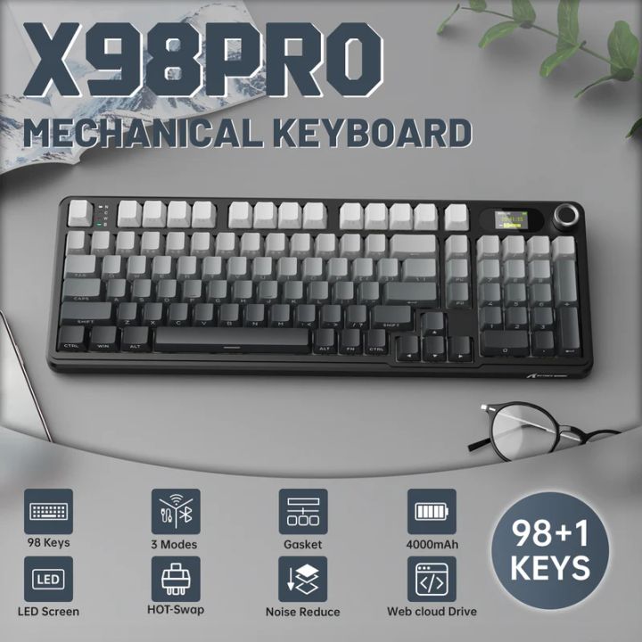 attack-shark-keyboard-mechanical-x98-pro-1khz-gaming-klaviatura-photo-2