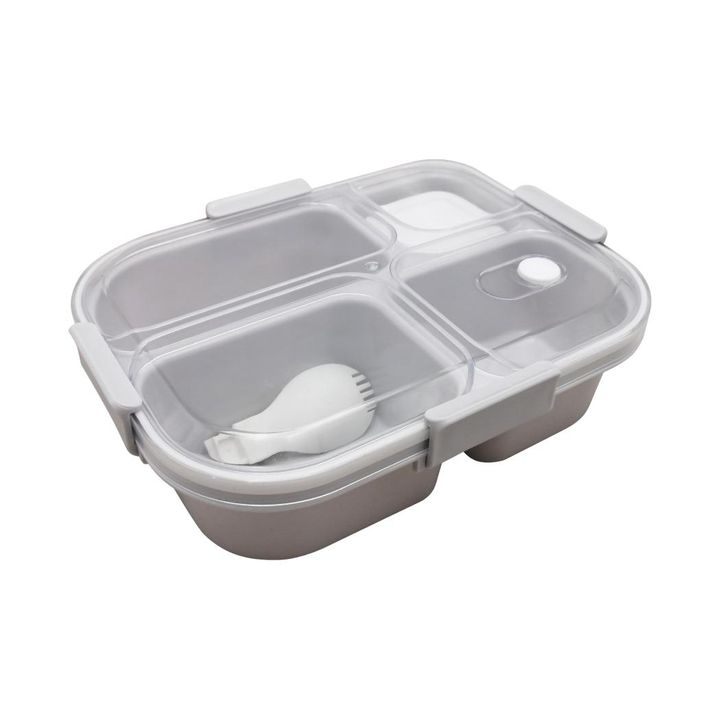 sakvebis-konteinerigraceful-series-4-compartments-lunch-box-1150mlgray