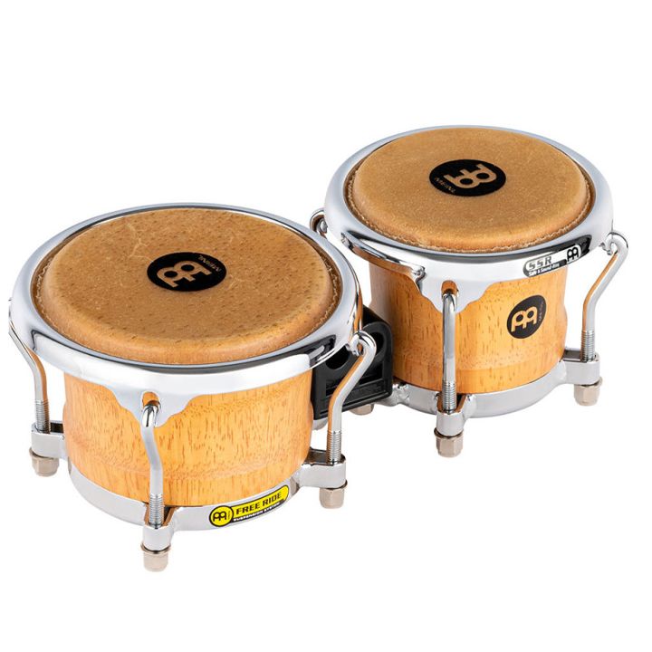 meinl-fwb100snt-m-percussion-free-ride-mini-wood-bongo-3-12-macho-4-14-hembra---super-natural-bongo