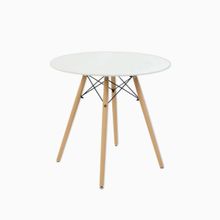 Product image of სასადილო მაგიდა ხის ფეხებით HSF-1027 (white)