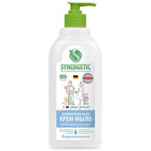 Product image of Synergetic კრემ-საპონი ანტიბაქტერიული ჰიპოალერგიული დამატენიანებელი ხელებისა და ტანისტვის დასაბანად