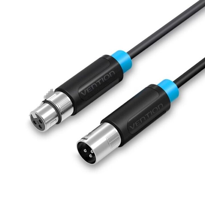 vention-bbfbl-xlr-audio-extension-cable-10m-black-photo-2