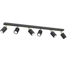 Product image of სპოტი Luminex Striper 6 GU10 ლითონი შავი ოქროსფერი 4517