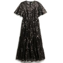 Product image of Superdry Volume tiered mesh midi dress კაბა