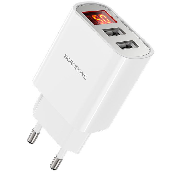 borofone-charger-ba58a-mighty-dual-port-digital-display-charger-euwhite