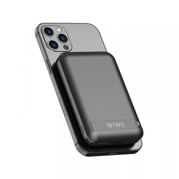 wiwu-snap-cube--magnetic-wireless-charger-power-bank-10000mah-sc10000-black-photo-3