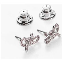 Product image of Swarovski Bow Pink Earrings საყურე