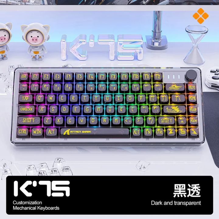 attack-shark-keyboard-mechanical-k75-1khz-gaming-klaviatura-photo-4