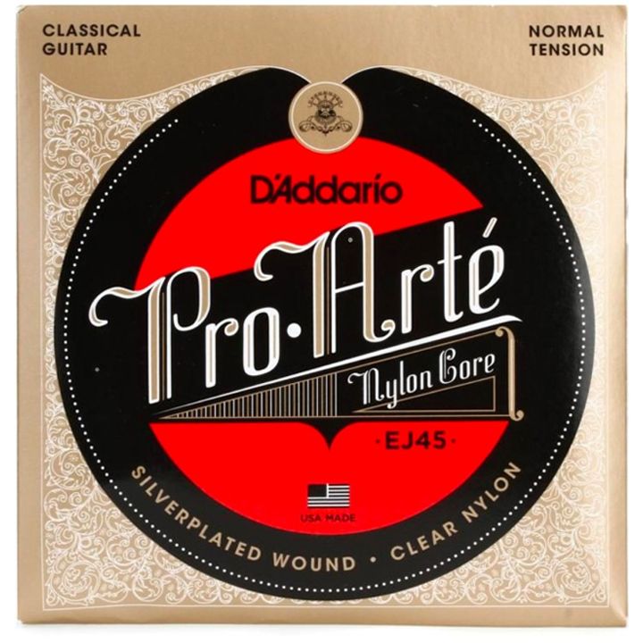 daddario-ej45-guitar-strings-pro-arte-classical-guitar-strings-nylon-guitar-strings-klasikuri-gitaris-simebi