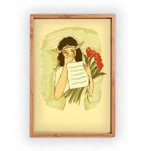 Product image of Elf with flowers Poster პოსტერი