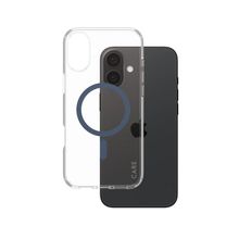 Product image of Mobile Phone Case/ CARE by PanzerGlass iPhone 16 Flagship Case Transparent Urban Combat w. Blue MagSafe