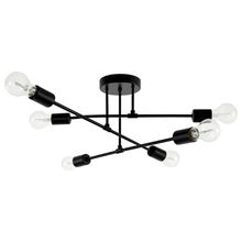 Product image of BELLA MITA 0809-6 6 ნათურით E27 შავი ჭაღი