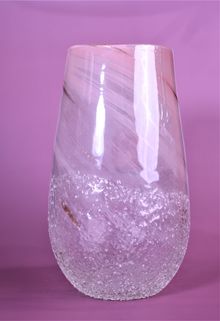 Product image of ლარნაკი ვარდისფერი ორნამენტებით 30.5*17.5სმ