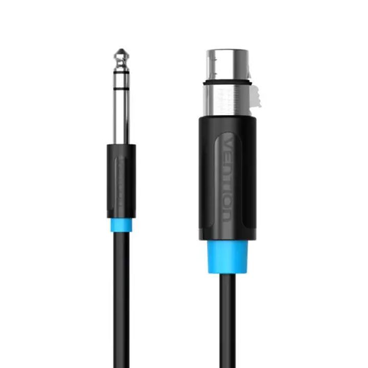 vention-bbebk-65mm-male-to-xlr-female-audio-cable-8m-black-photo-2