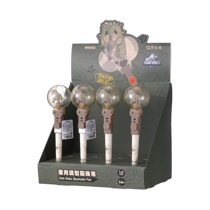 jurassic-world-collection-egg-shell-ballpoint-pen-10mm-black-triceratops-pdq-kalami