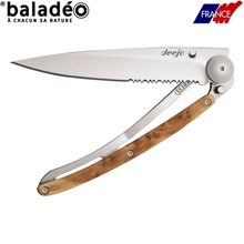 Product image of Deejo, 27g, Pocket knife, Titanium, Olive wood, DEE083