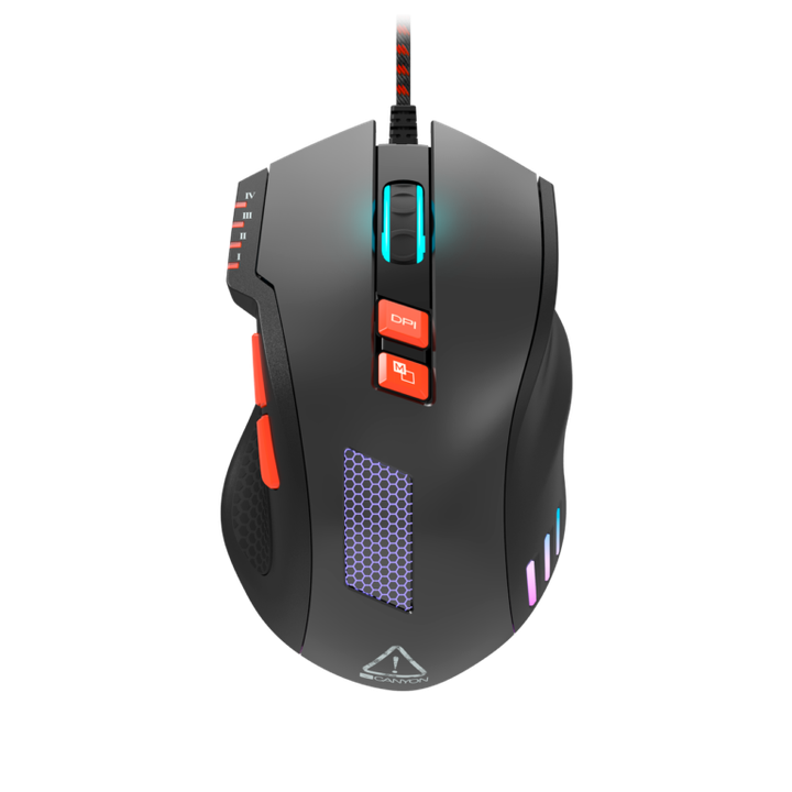 CANYON Wired Gaming Mouse with 8 programmable buttons, sunplus optical ...