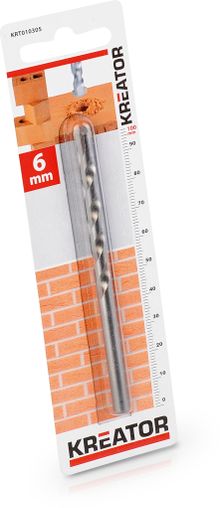 Product image of Kreator KRT010305 Stone-masonry drill Ø 6x100mm ქვის ბურღი