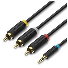 Product image of VENTION BCBBG 3.5mm Male to 3RCA Male AV Cable 1.5M Black