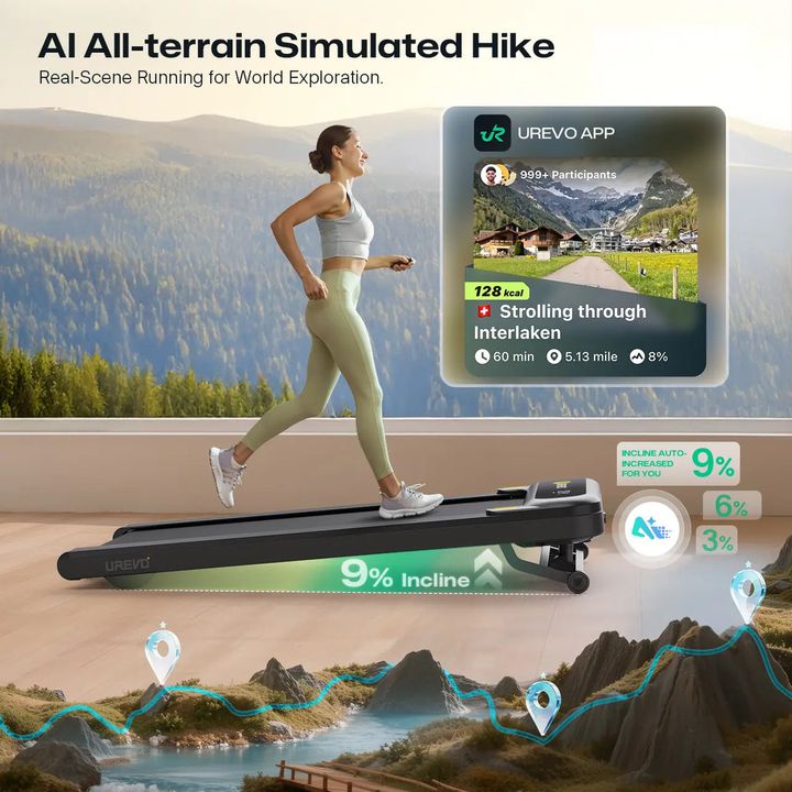 urevo-spacewalk-3s-treadmill-auto-inclined-with-app-photo-3