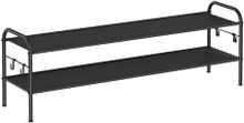 Product image of SONGMICS, ფეხსაცმლის თარო, 2 იარუსიანი, შავი, 114 x 27.9 x 34.8 სმ
